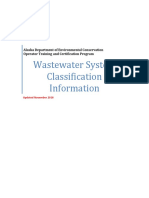 Wastewater System Classification Information
