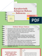 Karakteristik Pembelajaran B. Indonesia