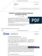 How To Install and Align The Girth Gear and Pinion - Prmdrive