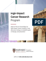 Harvard Medical School - High Impact Cancer Research Program Brochure