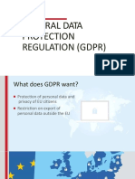 General Data Protection Regulation (GDPR)