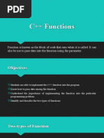 C++ Functions