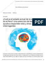 S10 LC Cuál es el estado actual de la salud mental en el Perú
