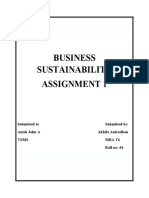 Business Sustainability Assignment 1