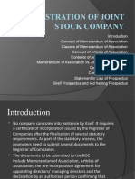 Bom - Registration of Joint Stock Company