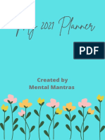 DIY Daily and Weekly Planner 2021 Mental Mantras