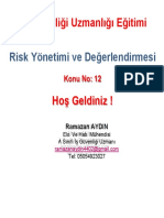 İş Güvenliği Uzmanlığı Eğitimi: Risk Yönetimi Ve Değerlendirmesi