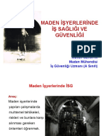 Maden İşyerlerinde İş Sağliği Ve Güvenliği