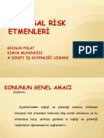 Kimyasal Risk Etmenleri: Gülnur Polat Kimya Muhendisi A Sinifi İş Güvenliği Uzmani