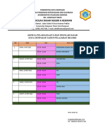 Daftar Mata Pelajaran Tatap Muka