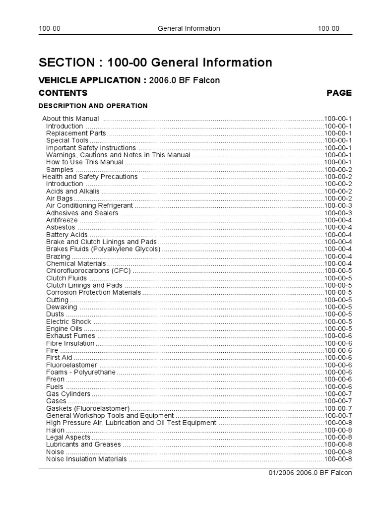 FORD FALCON SERVICE MANUAL PDF visual data 5