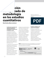 La Redacción Del Apartado de Metodología en Los Estudios Cuantitativos