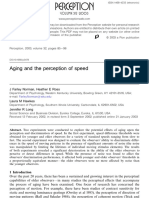 Aging and The Perception of Speed - Norman e Ross