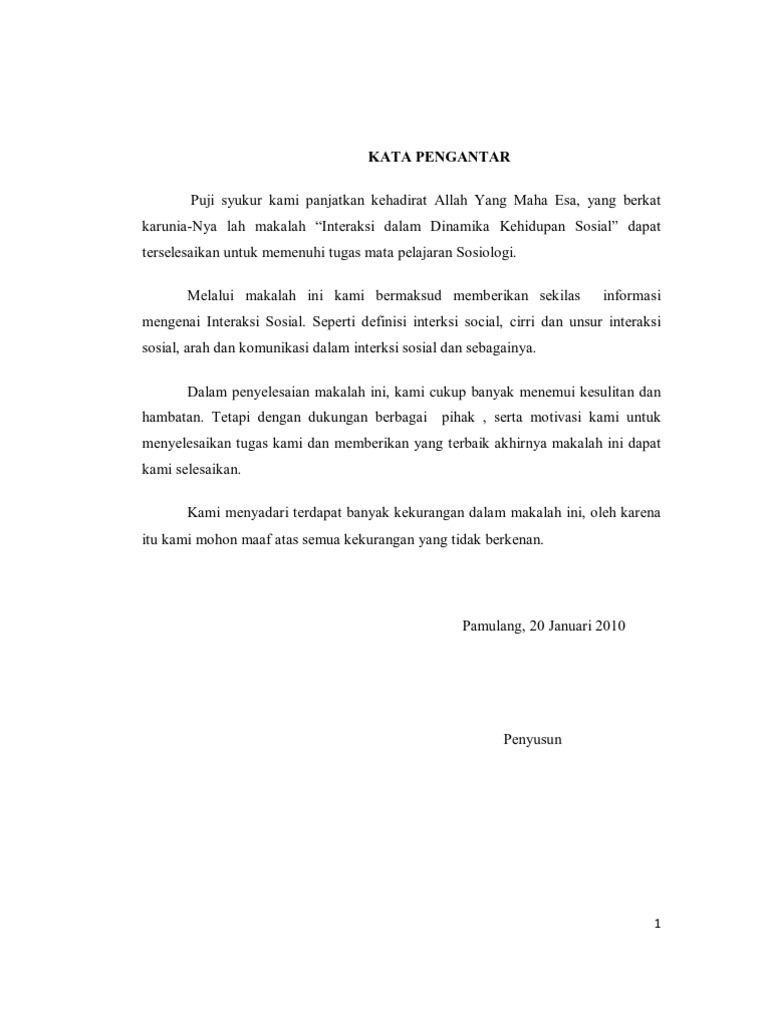 27148732 Makalah Interaksi Sosial Sosiologi