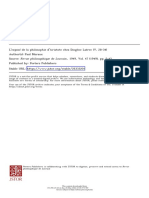 PAUL MORAUX - L'Exposé de La Philosophie D'aristote Chez Diogène Laërce (V, 28-34)