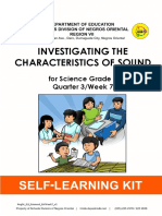 Investigating The Characteristics of Sound: For Science Grade 4 Quarter 3/week 7