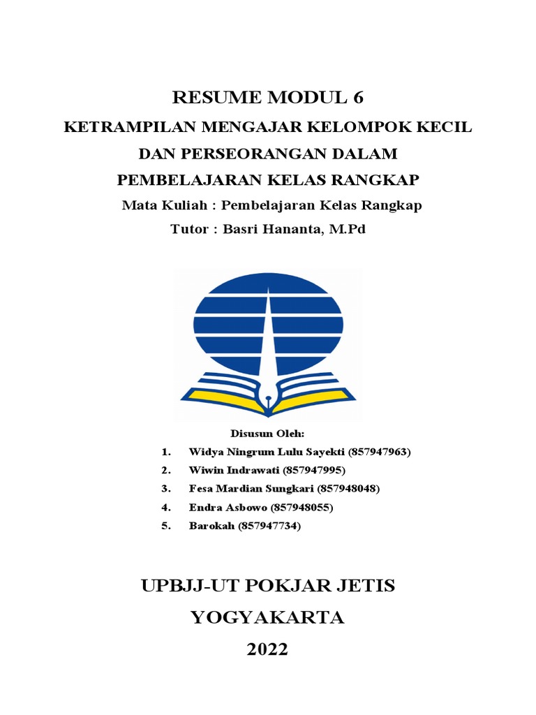 Resume Modul 6 Pembelajaran Kelas Rangkap | PDF | Pengembangan Diri ...