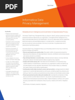 Informatica Data Privacy Management: Metadata-Driven Intelligence and Automation To Operationalize Privacy