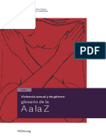 Violencia Sexual y de Género - Glosario de La A A La Z