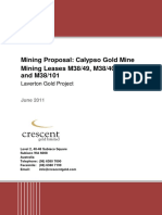 Crescent Gold - Calypso Gold Mine - Mining Proposal - 24june2011