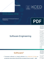 U18CSI4204-Software Engineering: Faculty Lead: Mr.R.Kirubakaran AP/CSE