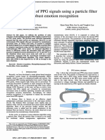 Noise Reduction of PPG Signals Using A Particle Filter For Robust Emotion Recognition 2011