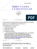 Manajemen U S A H A Kecil Unt Lms Kuliah Daring Minggu Ke 2, Ganjil 2021-2022