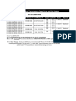 Remanufactured Transmission Catalog for Ford 6S-750 Diesel Units
