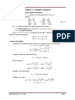 Calculus 3: Chapter 1: Complex Analysis