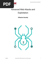 Advanced Web Attacks and Exploitation: Offensive Security