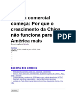 Guerra Comercial Começa China