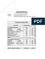 Hoja de Calculo de Cargas de Tablero Electrico