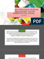 Hikmah Covid-19 Dan Adaptasi Kebiasan Baru Dalam Kehidupan