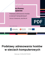 Podstawy Adresowania Hostow W Sieciach Komputerowych