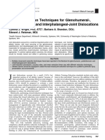 Closed-Reduction Techniques For Glenohumeral-, Patellofemoral-, and Interphalangeal-Joint Dislocations