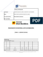 Requisição de Material/Lista de Medições: Cliente