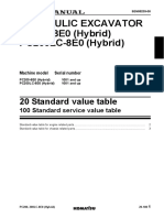 PC200 (LC) - 8E0 SEN05239-00 Hybrid Standard Value Table