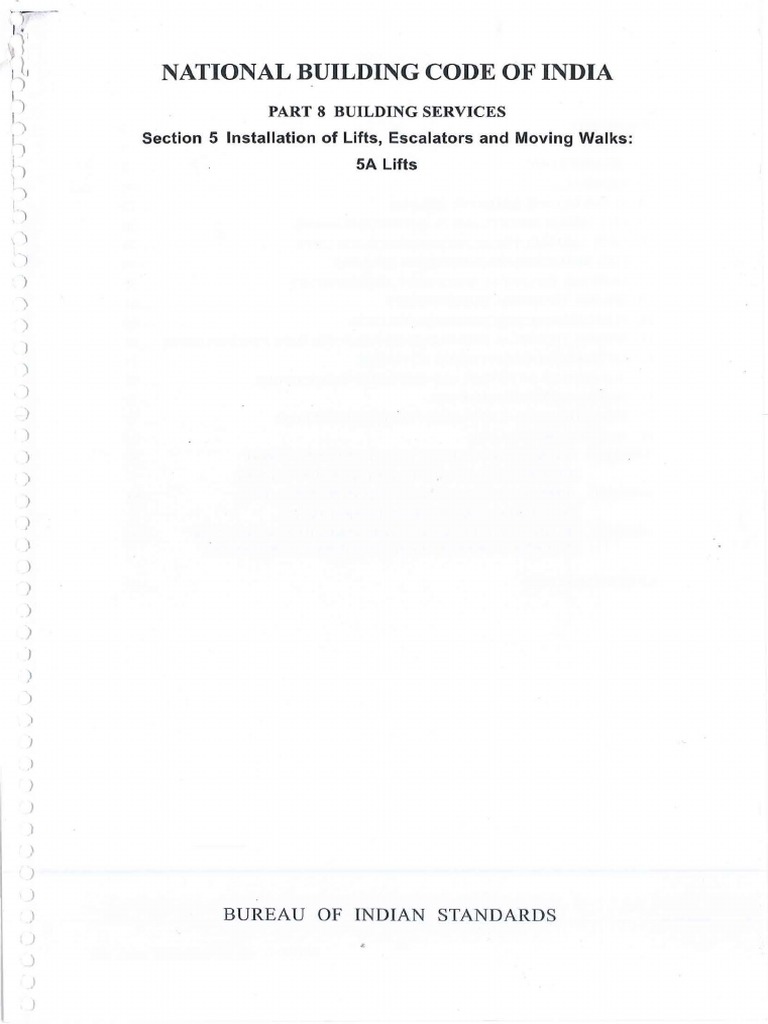 NBC 2016 Lift Installation Standards | PDF | Elevator | Door