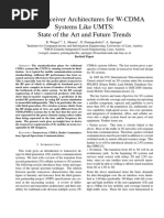 RF Transceiver Architectures For W-CDMA