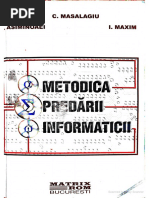 Metodica Predării Informaticii, B. 2001