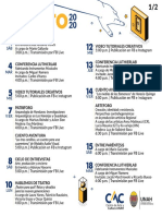 Agenda Cultural de Agosto 2020 CAC UNAH