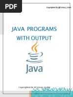 Java Programs