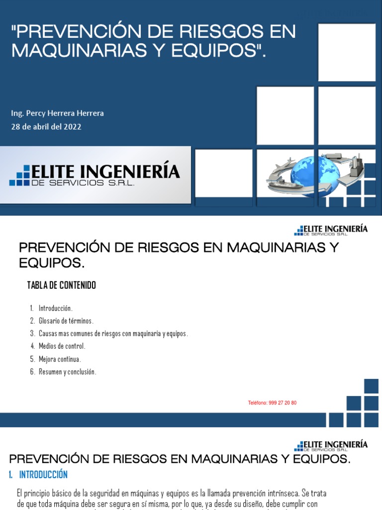 Prevención de Riesgos en Maquinaria | PDF | Factores humanos y ...