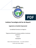 Diagrama de Flujo de Los Sistemas Analítico e Inventarios Perpetuos