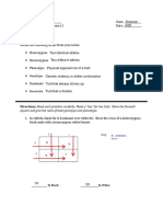 Kody Whitenight - Punnett Squares - Part 2 For GC