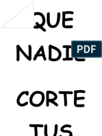 Que Nadie Corte Tus Alas