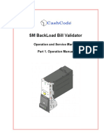 SM Backload Bill Validator: Operation and Service Manual Part 1. Operation Manual