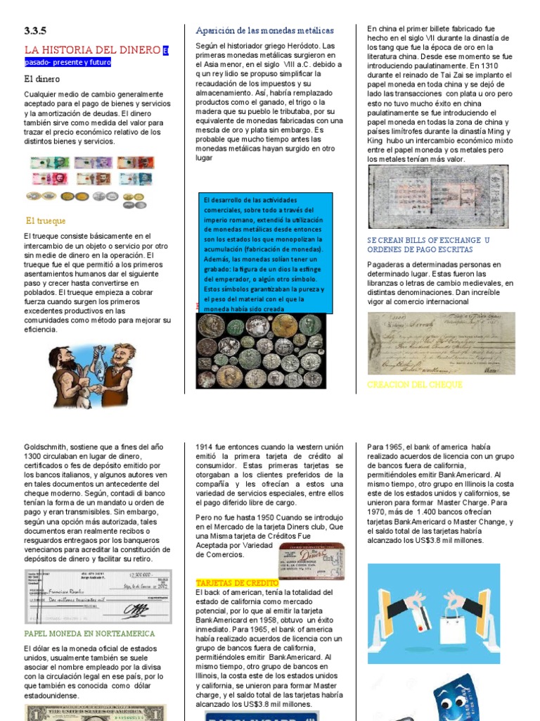 La Historia Del Dinero | PDF | Dinero | Moneda