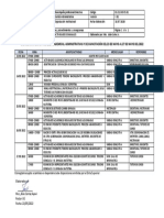 Cronograma de Actividades 23 de Mayo Al 27 de Mayo Del 2022