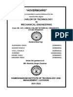 "Hoverboard": Bachelor of Technology Mechanical Engineering